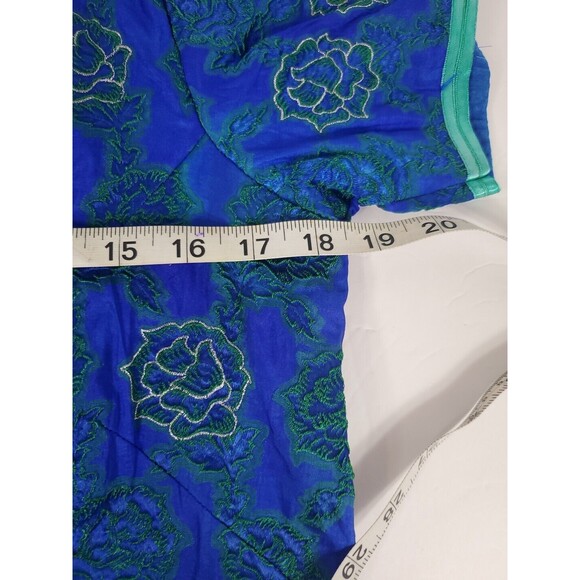 Beautiful Hand Made Sheath Dress vibrant‎ blue salwar kameez   Size 8 M. Hippy - Picture 2 of 6